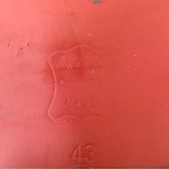 Vintage Borgesi Beverly Hills Light Brown Leather Handmade Shoes Size 43 - Picture 8 of 8